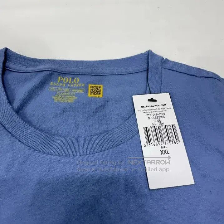 Polo Ralph Lauren Polo Ralph Lauren Solid Logo Embroidered Crew Neck T. Size US XXL / EU 58 / 5 - 4 Thumbnail