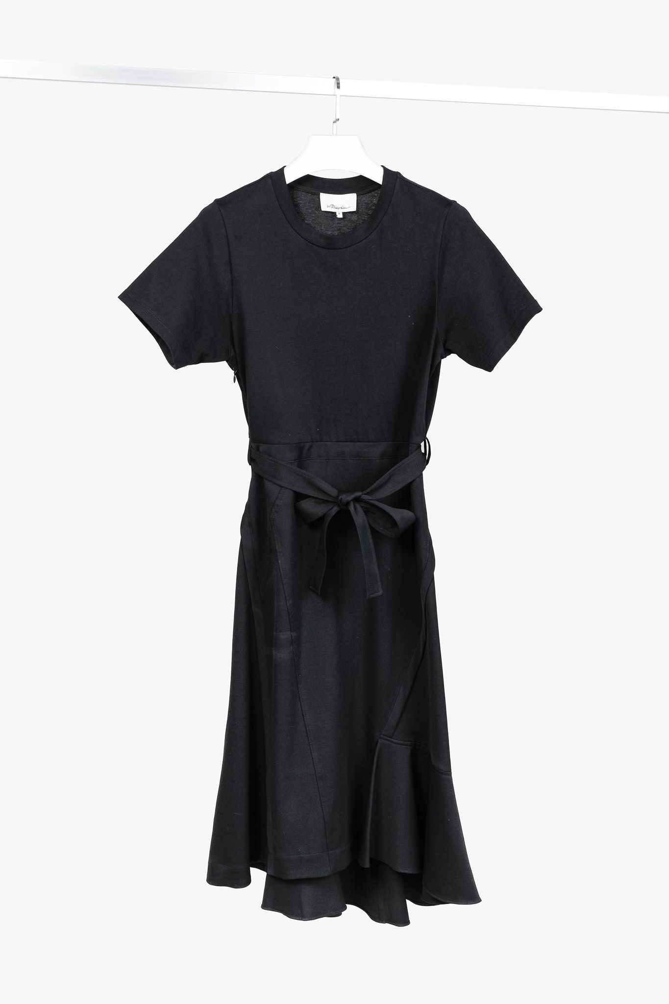 3.1 Phillip Lim 3.1 Phillip Lim Resort 2020 Black Wool Combo T-Shirt Dress Size M / US 6-8 / IT 42-44 - 1 Thumbnail