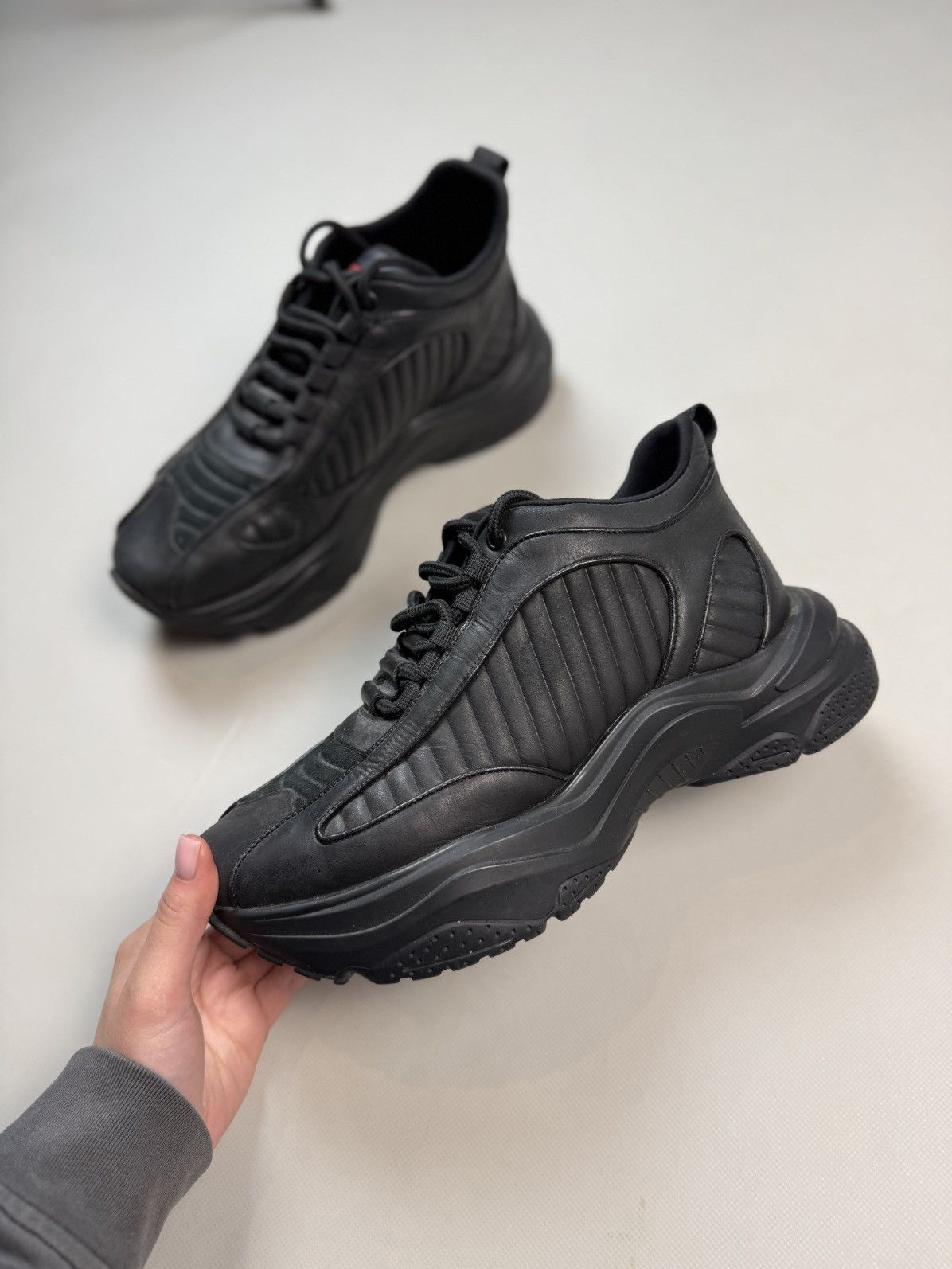 Misbhv MISBHV Black Kombat Moon Trainer Sneakers Size 43 / US 9.5 Size US 9.5 / EU 42-43 - 13 Thumbnail