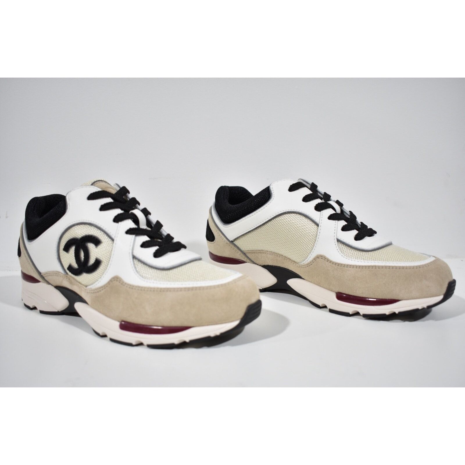 Chanel 22S CC Logo Tie Flat Runner Trainer Sneaker 41.5 Size US 11.5 / IT 41.5 - 2 Thumbnail