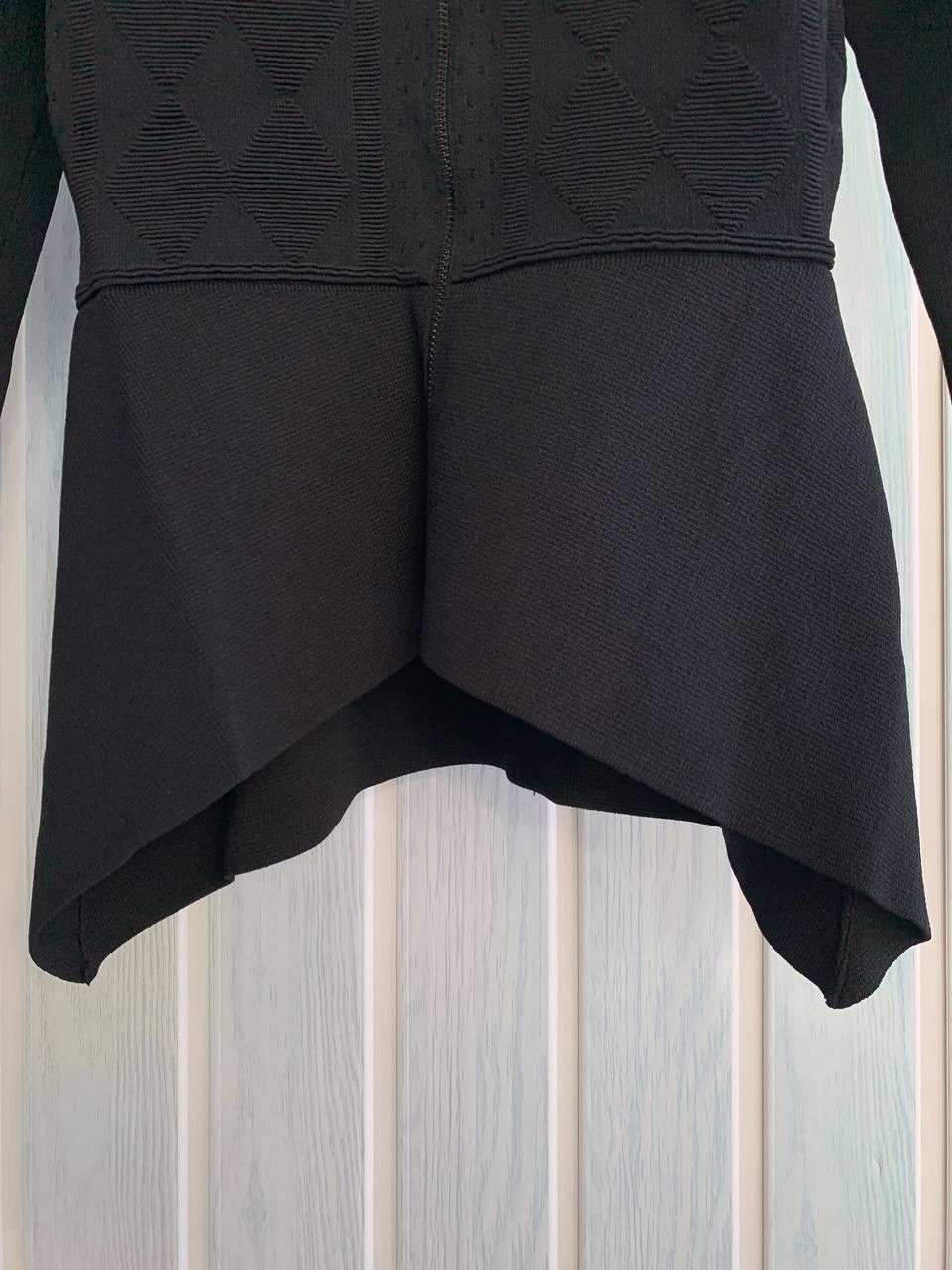 Designer × Scanlan Theodore Scanlan Theodore Black Crepe Knit Viscose & Polyamide Jacket Size S / US 4 / IT 40 - 10 Thumbnail
