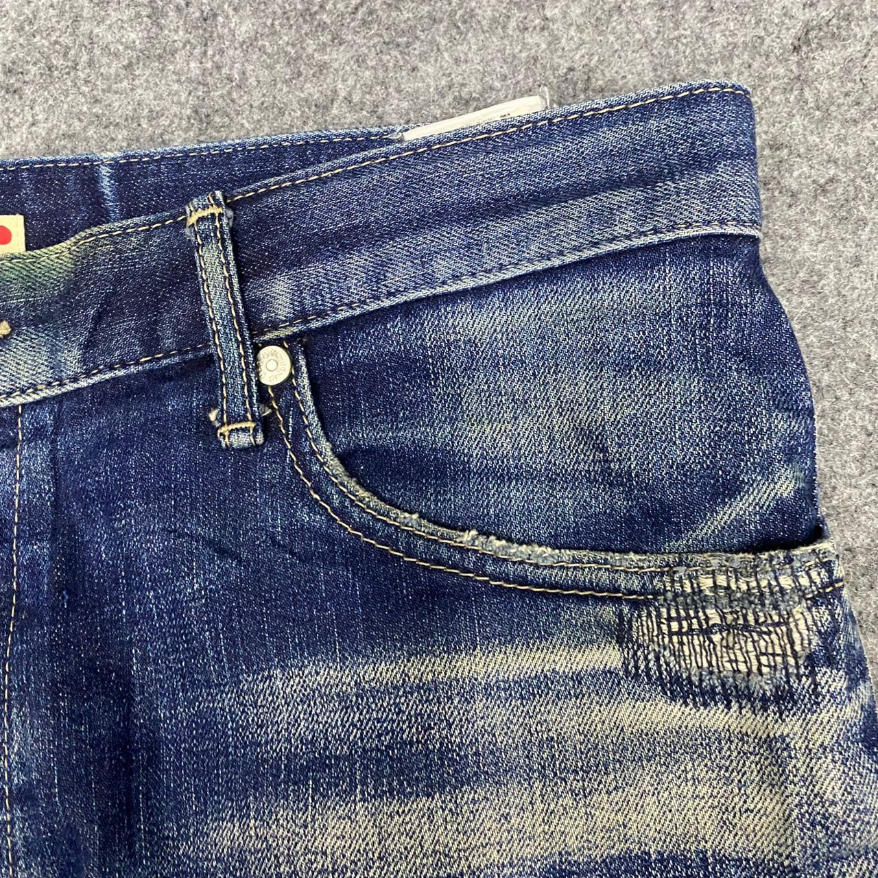 Japan Blue Jeans 💥Best Offer💥Vintage Japan Blue Jeans Distressed Denim Size US 34 / EU 50 - 13 Thumbnail