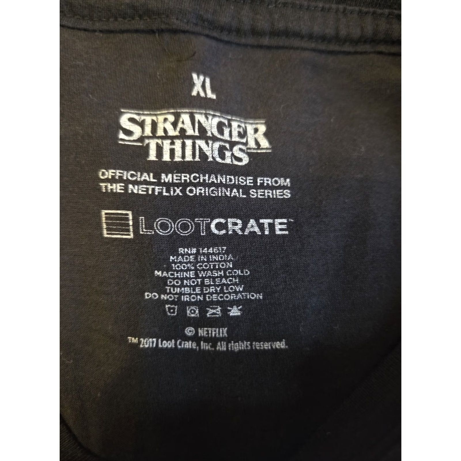 Vintage Loot Crate Stranger Things Shirt Size XL Black Womens Graphic T-Shirt Short Sleeve Size XL / US 12-14 / IT 48-50 - 2 Thumbnail