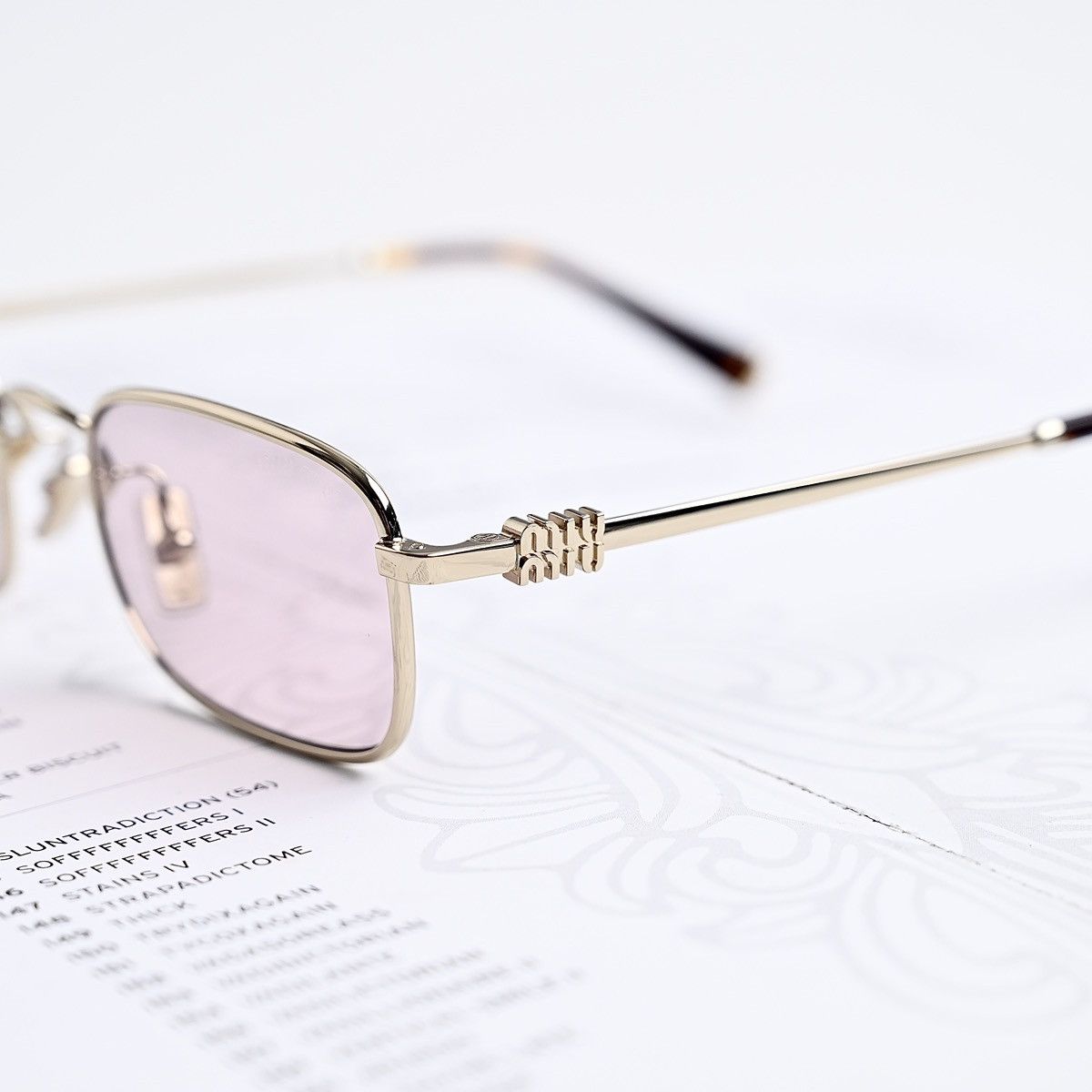 Miu Miu MIU MIU 0MU A53S SUNGLASSES Size ONE SIZE - 3 Thumbnail