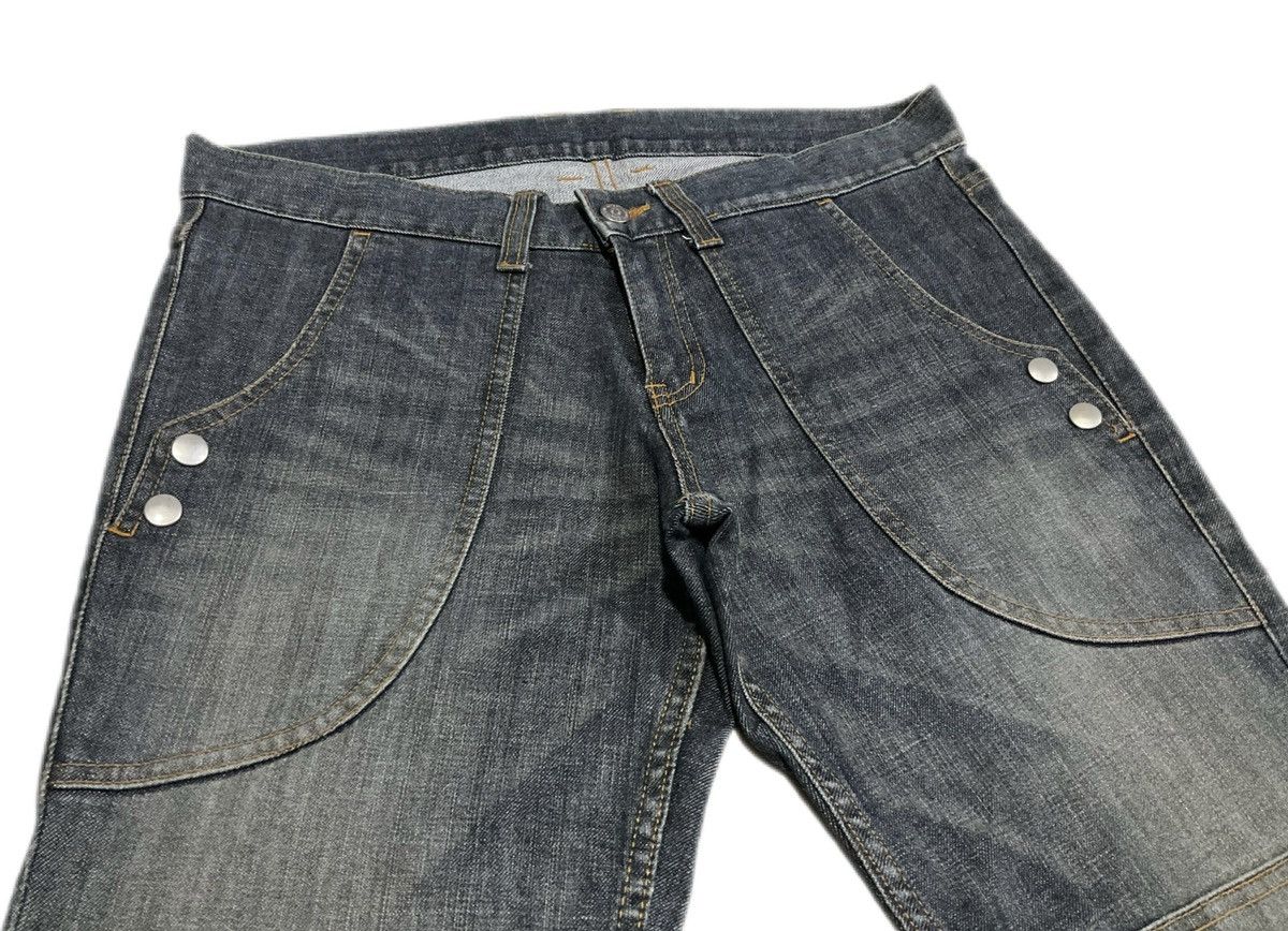 Tornado Mart 🔥Y2K Archived Tornado Mart Flared Denim Bell Bottoms Size US 34 / EU 50 - 3 Thumbnail