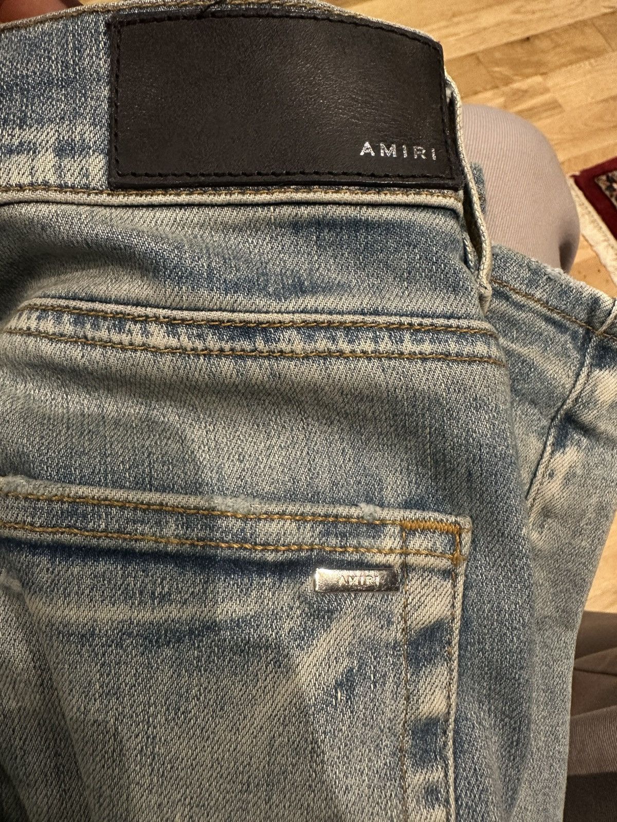 Amiri Amiri Jeans Blue Brown Zipper Size 38 Size US 38 / EU 54 - 4 Thumbnail