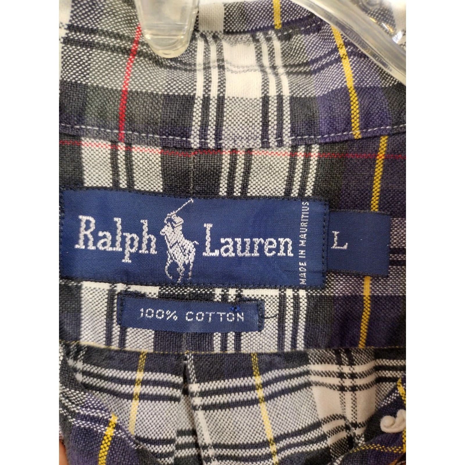 Ralph Lauren Ralph Lauren Shirt Mens Large Long Sleeve Plaid Button Up Size US L / EU 52-54 / 3 - 3 Thumbnail