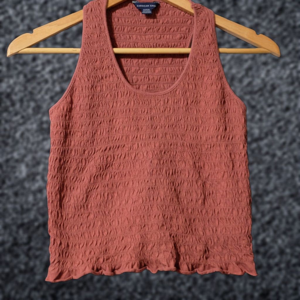 American Eagle Outfitters EUC American Eagle Cropped Tank Top Spice Women's M #H59-19 Size M / US 6-8 / IT 42-44 - 1 Thumbnail