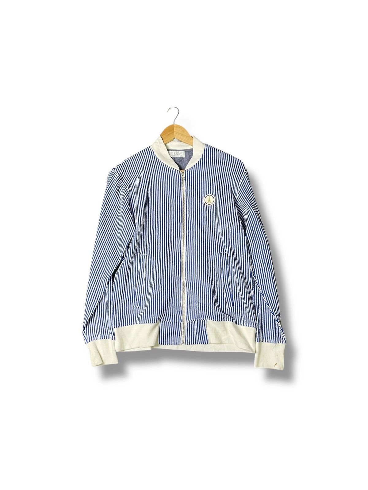 Japanese Brand × Vintage Maison Tokyo x Japanese Brand Striped Zipper Jacket (33) Size US M / EU 48-50 / 2 - 4 Thumbnail