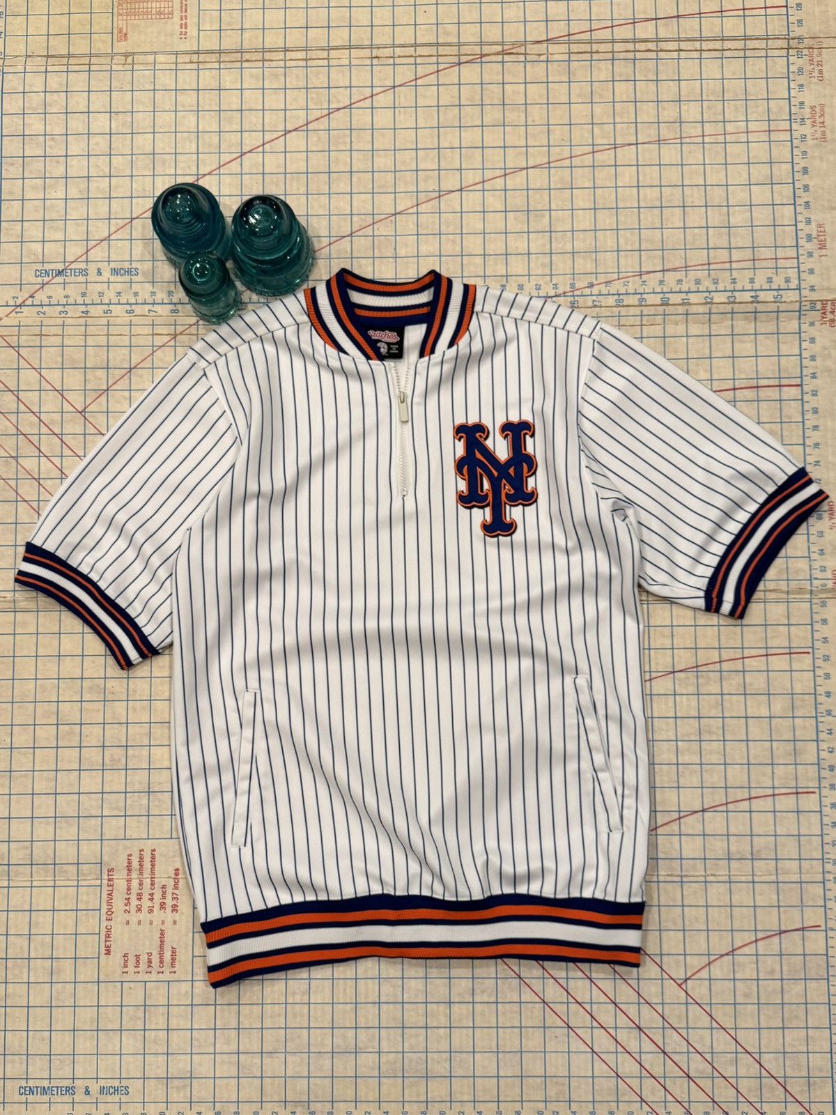 MLB Stitches New York Mets 1/4 Zip Jersey Mens Size Medium White Size US M / EU 48-50 / 2 - 1 Thumbnail
