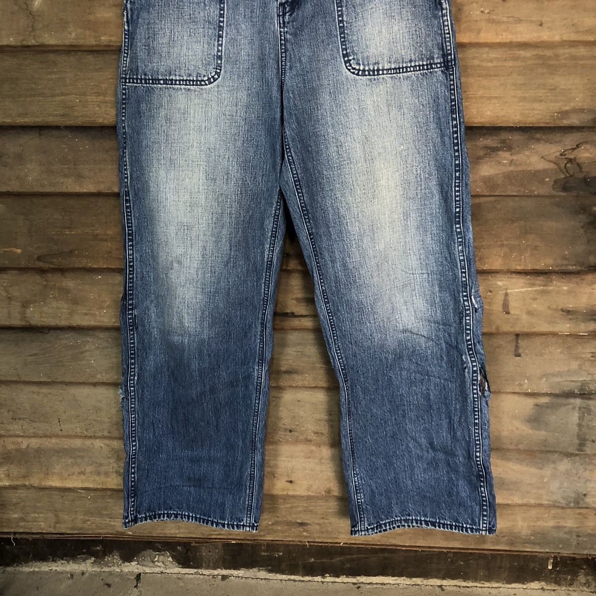 JW Anderson × Uniqlo Uniqlo X Jwanderson Blue Denim Pants #7380 Size US 28 / EU 44 - 3 Thumbnail
