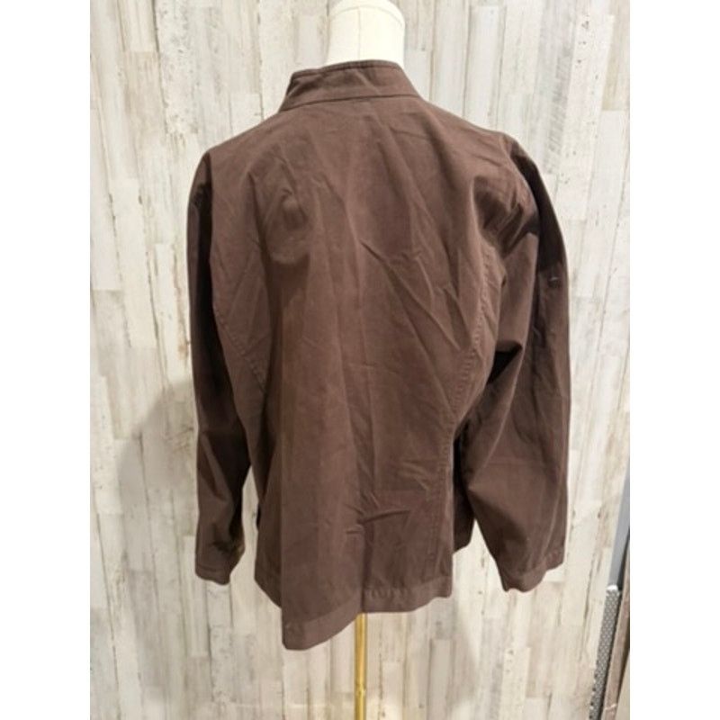 Eileen Fisher Eileen Fisher Jacket Womens Plus 1X Brown Full Zip Size XXL / US 16-18 / IT 52-54 - 3 Thumbnail