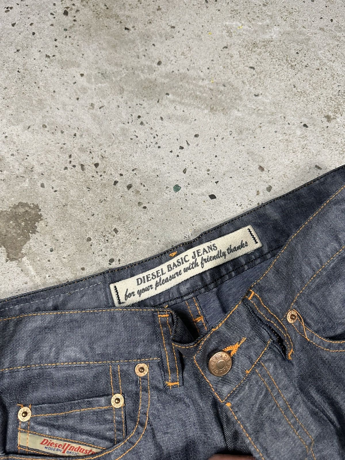 Diesel × Vintage Vintage Y2K Diesel Waxed Fellow Denim Pants Jeans Size US 30 / EU 46 - 9 Thumbnail