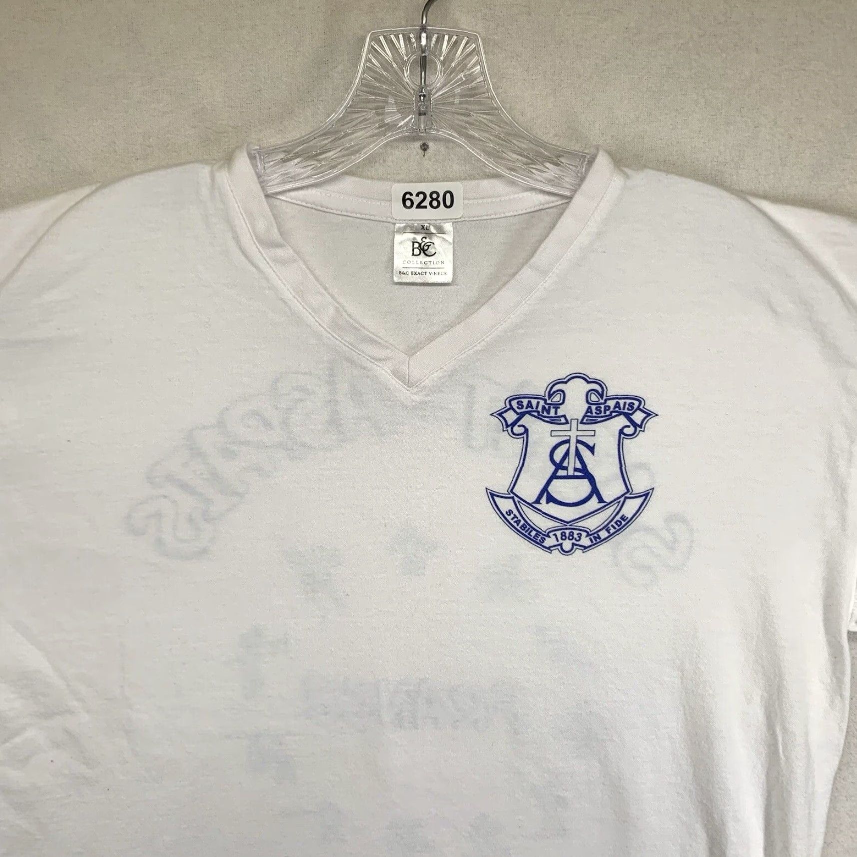 Vintage VINTAGE B&C Collection Gothic Christian T-Shirt Unisex Adults XL White 90s Travel Vacation Church Size US XL / EU 56 / 4 - 5 Thumbnail