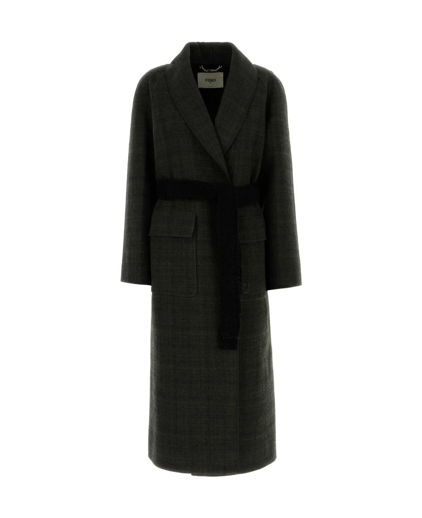 Fendi o1s1wg110326 Coat in Dark Green Size L / US 10 / IT 46 - 1 Thumbnail