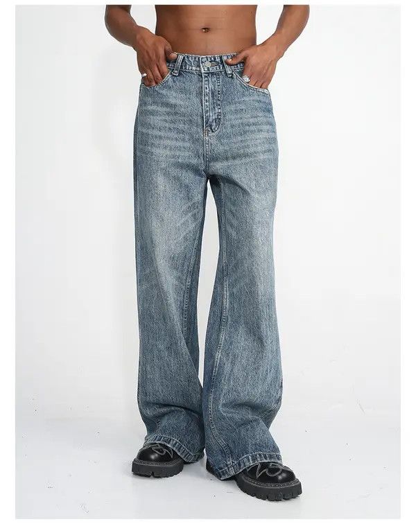VIBE y2k faded washed flared jeans Size US 32 / EU 48 - 1 Thumbnail