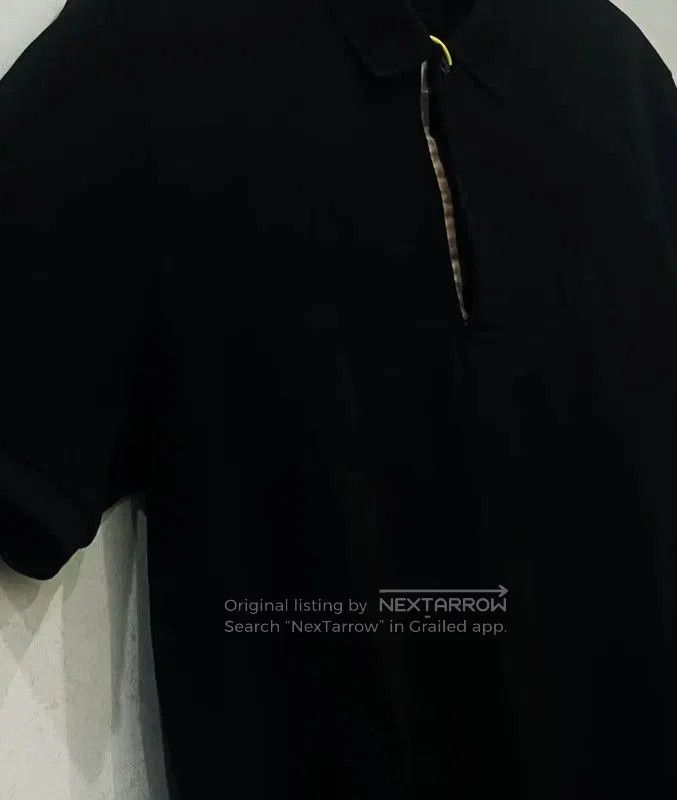Burberry Burberry Black Cotton Men's Polo Shirt. Size US S / EU 44-46 / 1 - 3 Thumbnail