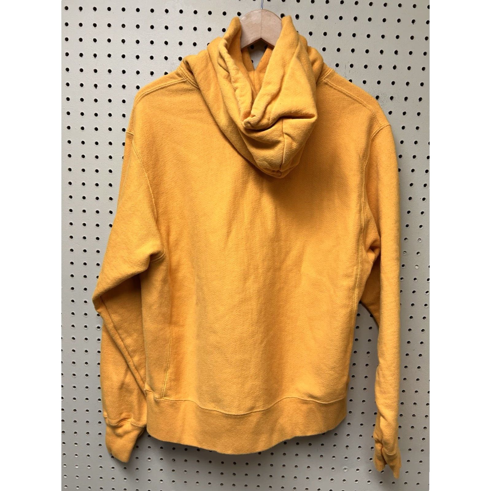 Champion Champion Hoodie Adult Mens Medium Yellow Spell Out Logo Reverse Weave Puff Size US M / EU 48-50 / 2 - 2 Thumbnail