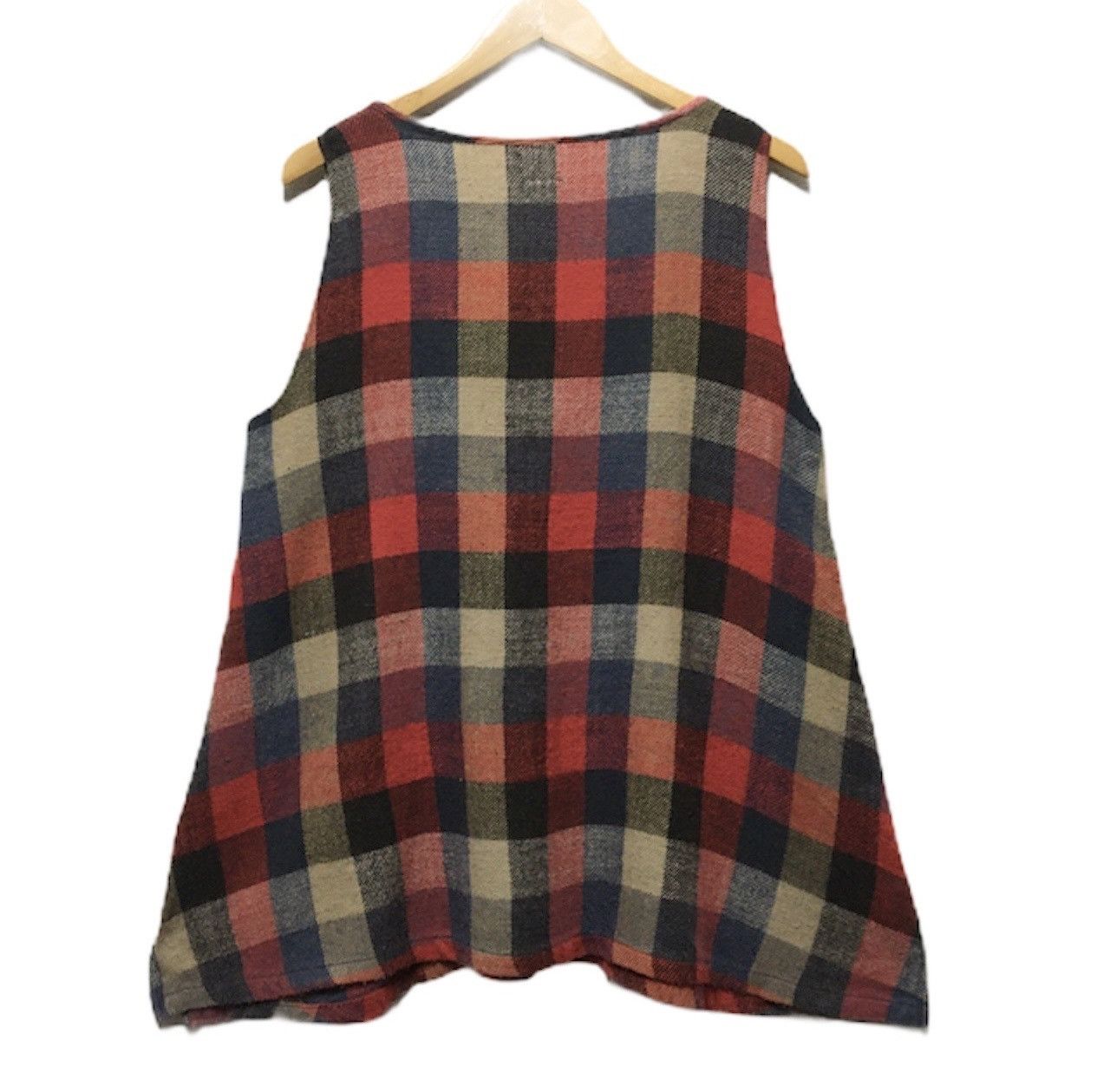 Kapital Kapital Plaid Check Sleeveless Cotton Shirt Size US M / EU 48-50 / 2 - 2 Thumbnail