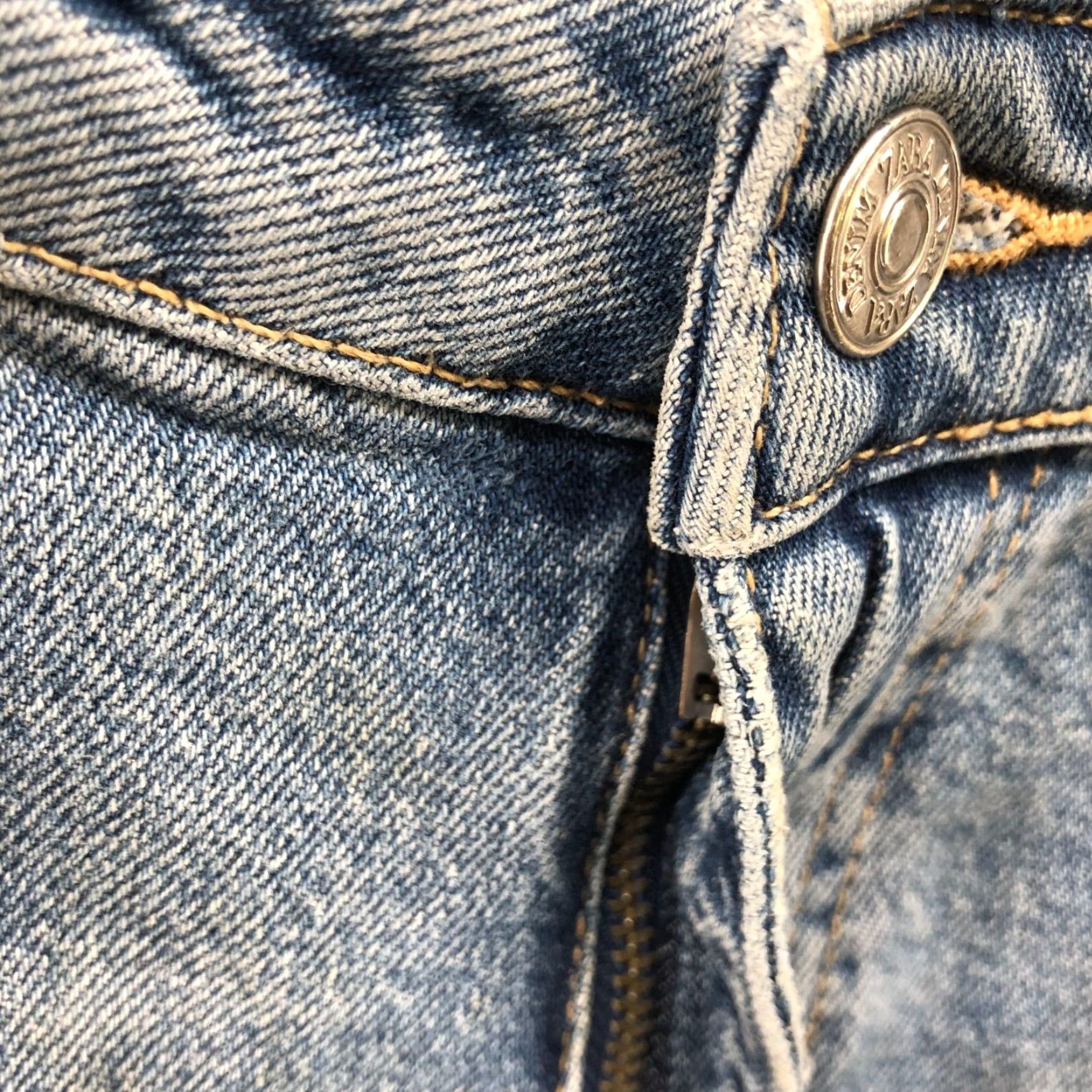 Zara Zara High Rise Slim Fit Ankle Jean Womens 6 Blue Light Wash Stretch Frayed Size 28" / US 6 / IT 42 - 5 Thumbnail