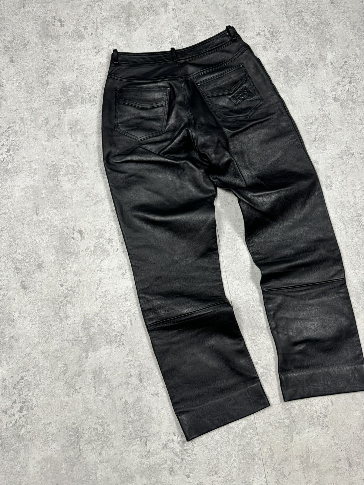 Genuine Leather Vintage IXS Genuine Leather Motorcycle Biker Pants Size 44/L Size US 35 - 10 Thumbnail