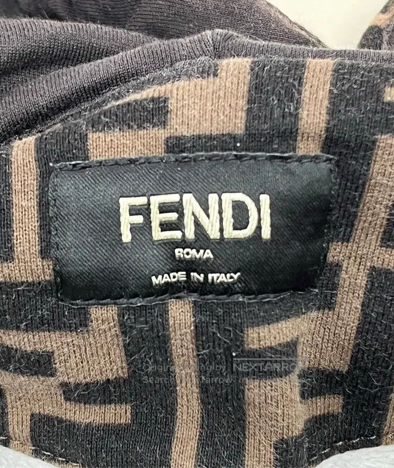Fendi Fendi Brown Double F Monogram Logo Hooded Sweatshirt Size US M / EU 48-50 / 2 - 3 Thumbnail