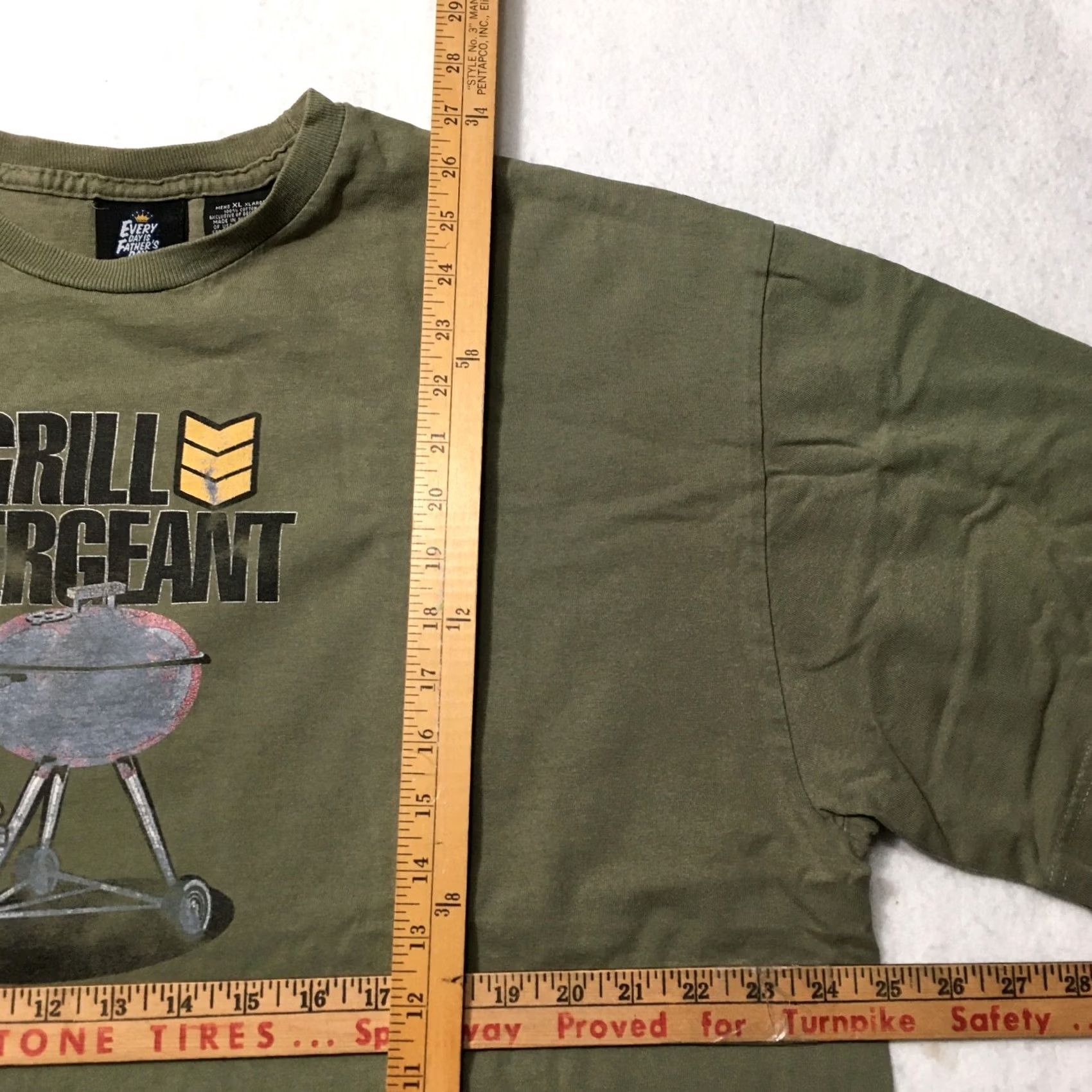 X-LARGE GRILL SERGENT T-Shirt XL X-Large Green Retro Father's Day a guy thing Size US XL / EU 56 / 4 - 3 Thumbnail
