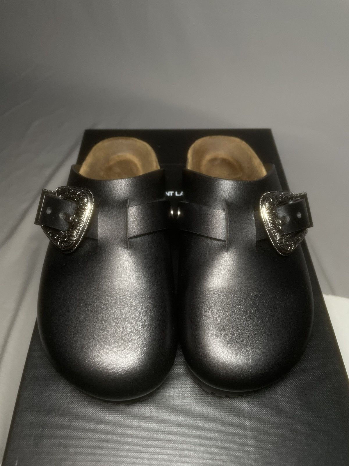 Saint Laurent Paris Saint Laurent Leather Jimmy Clog Size US 5 / IT 35 - 2 Thumbnail