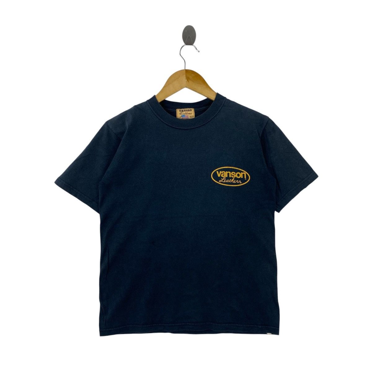 Vanson Leathers Vintage 90s Vanson Leathers Motorcycle T Shirt Fade Black Size US S / EU 44-46 / 1 - 2 Thumbnail