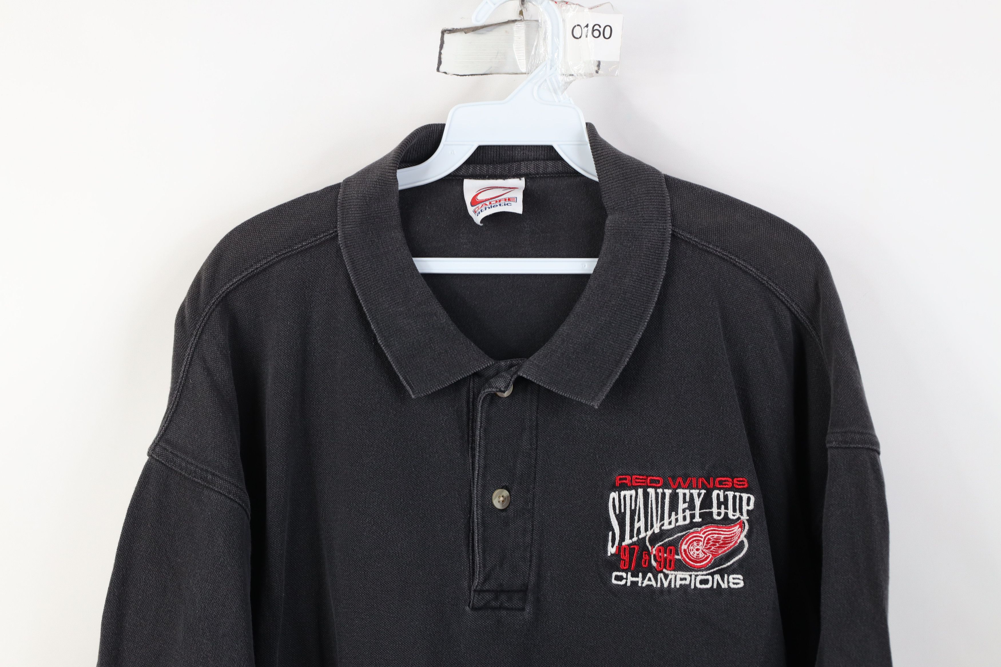 Vintage Vintage 90s 1997 1998 Stanley Cup Champs Red Wings Polo Size US XL / EU 56 / 4 - 2 Thumbnail