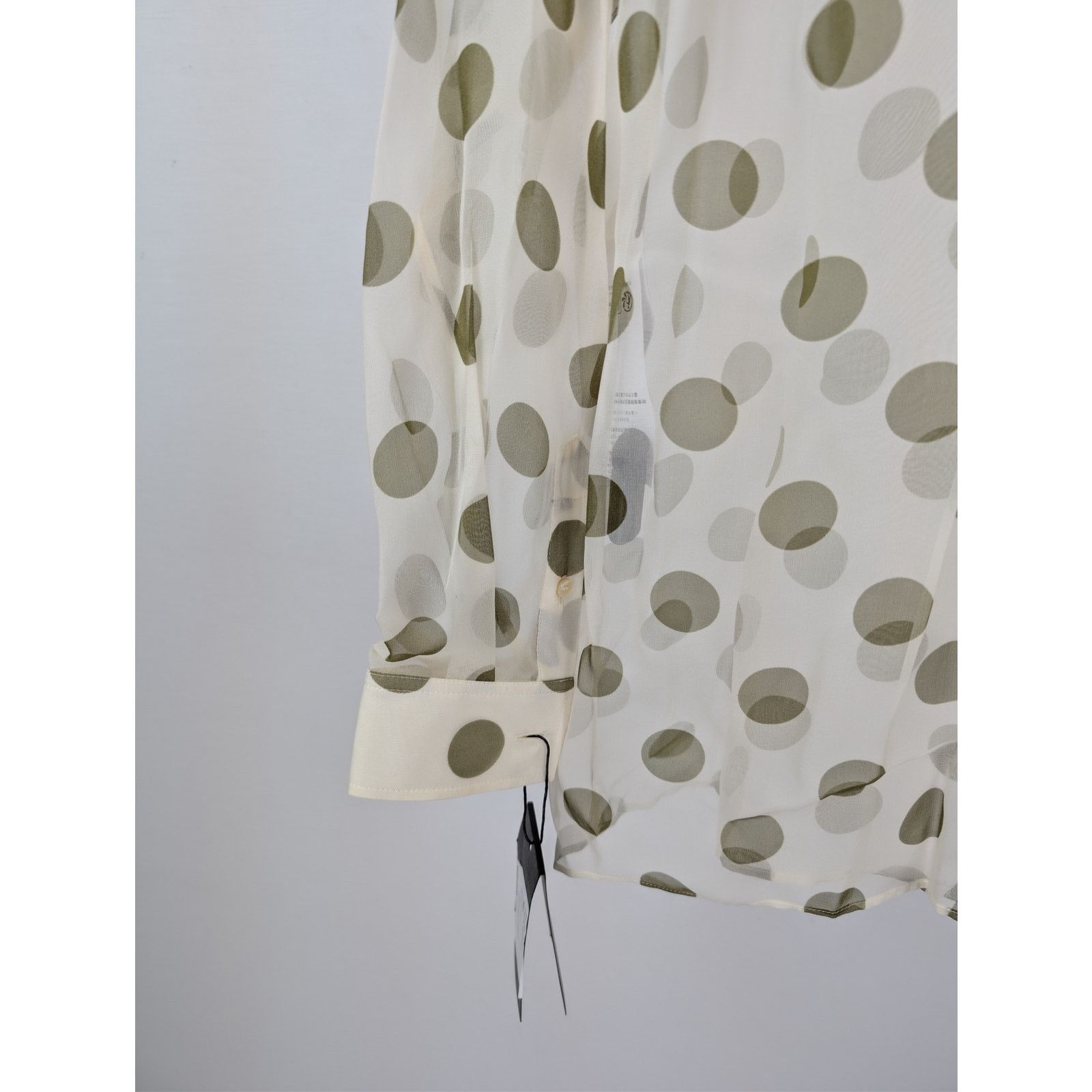 Saint Laurent Paris o1rshd1 Chemise Col Universe Polka Dot Button up Shirt Size US S / EU 44-46 / 1 - 13 Thumbnail