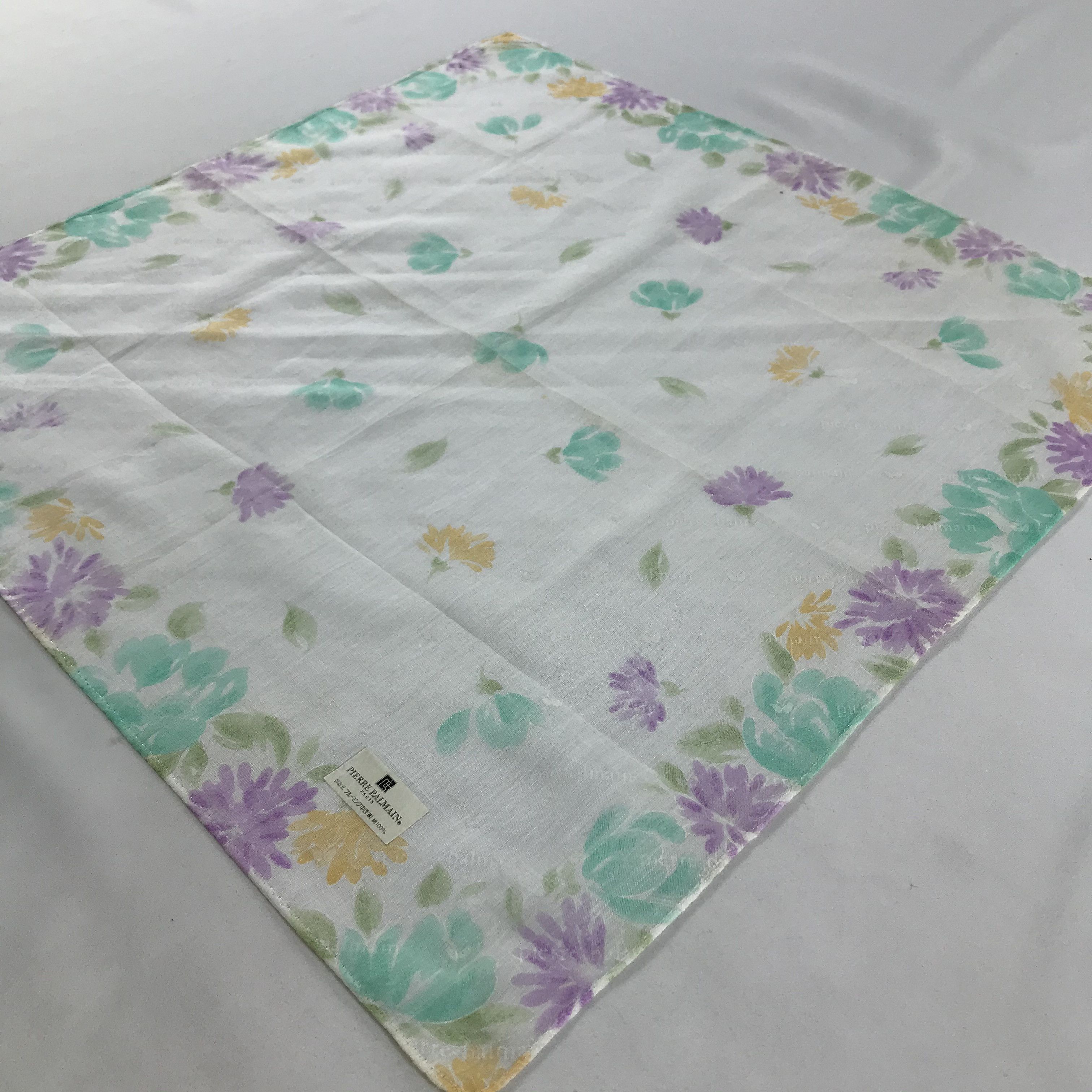 Pierre Balmain × Vintage Pierre Balmain Bandana / Handkerchief / Neckerchief - S1228 Size ONE SIZE - 2 Thumbnail