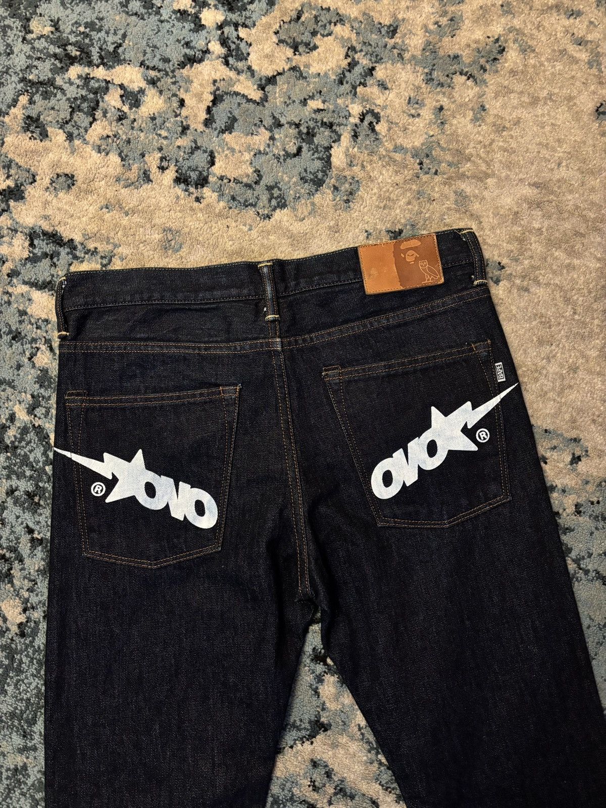 Bape × October's Very Own Bape x OVO Denim Pants Size Medium (Fits 30-31) Worn Lightly Size US 31 - 8 Thumbnail