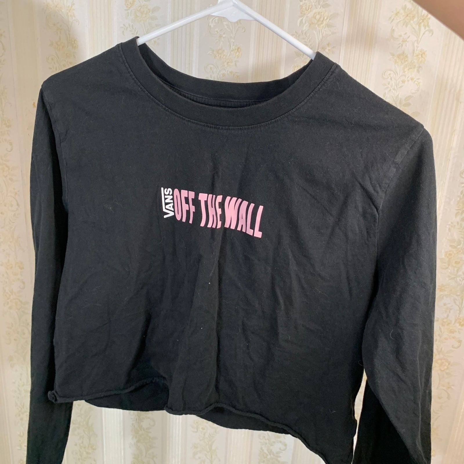 Vans VANS Black Long Sleeved Cropped Tee Size M Size M / US 6-8 / IT 42-44 - 2 Thumbnail