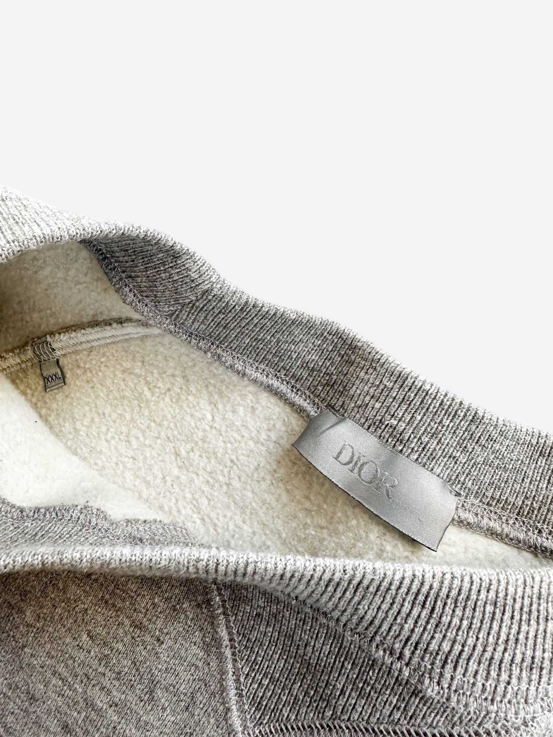 Dior × Sacai Dior Sacai Grey Embroidered Patch Sweater Size US XXL / EU 58 / 5 - 4 Thumbnail