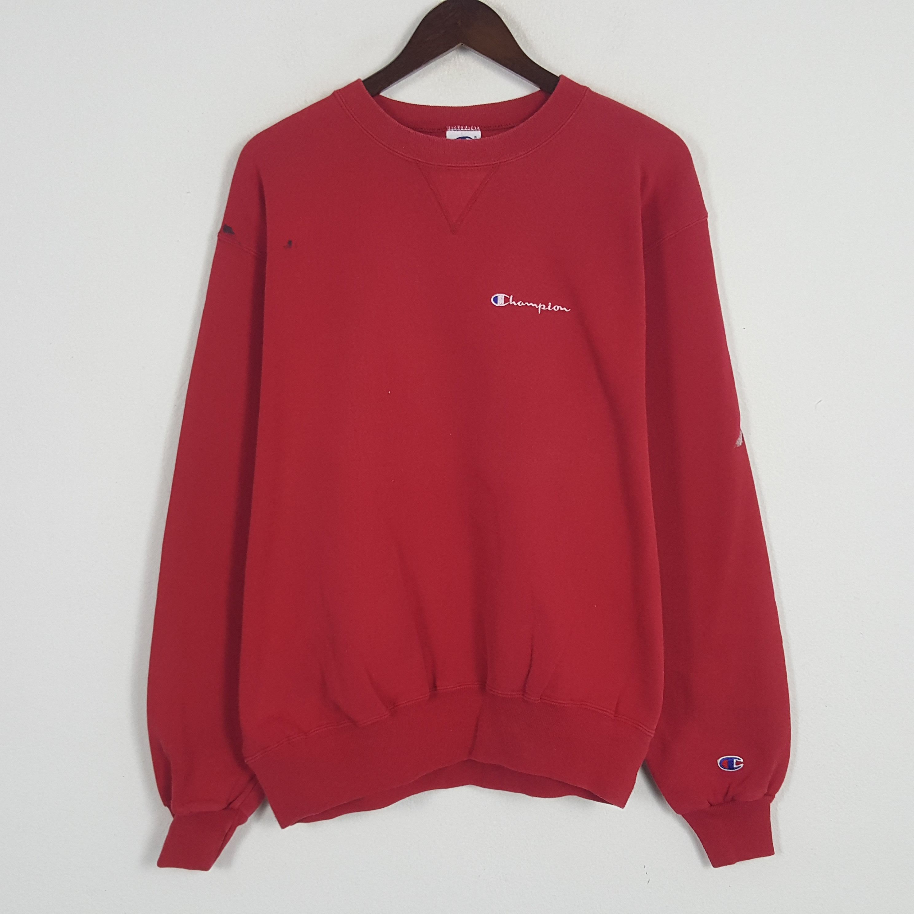 Champion × Vintage Vintage Champion Embroidery Logo Sweatshirt Size US XL / EU 56 / 4 - 1 Thumbnail