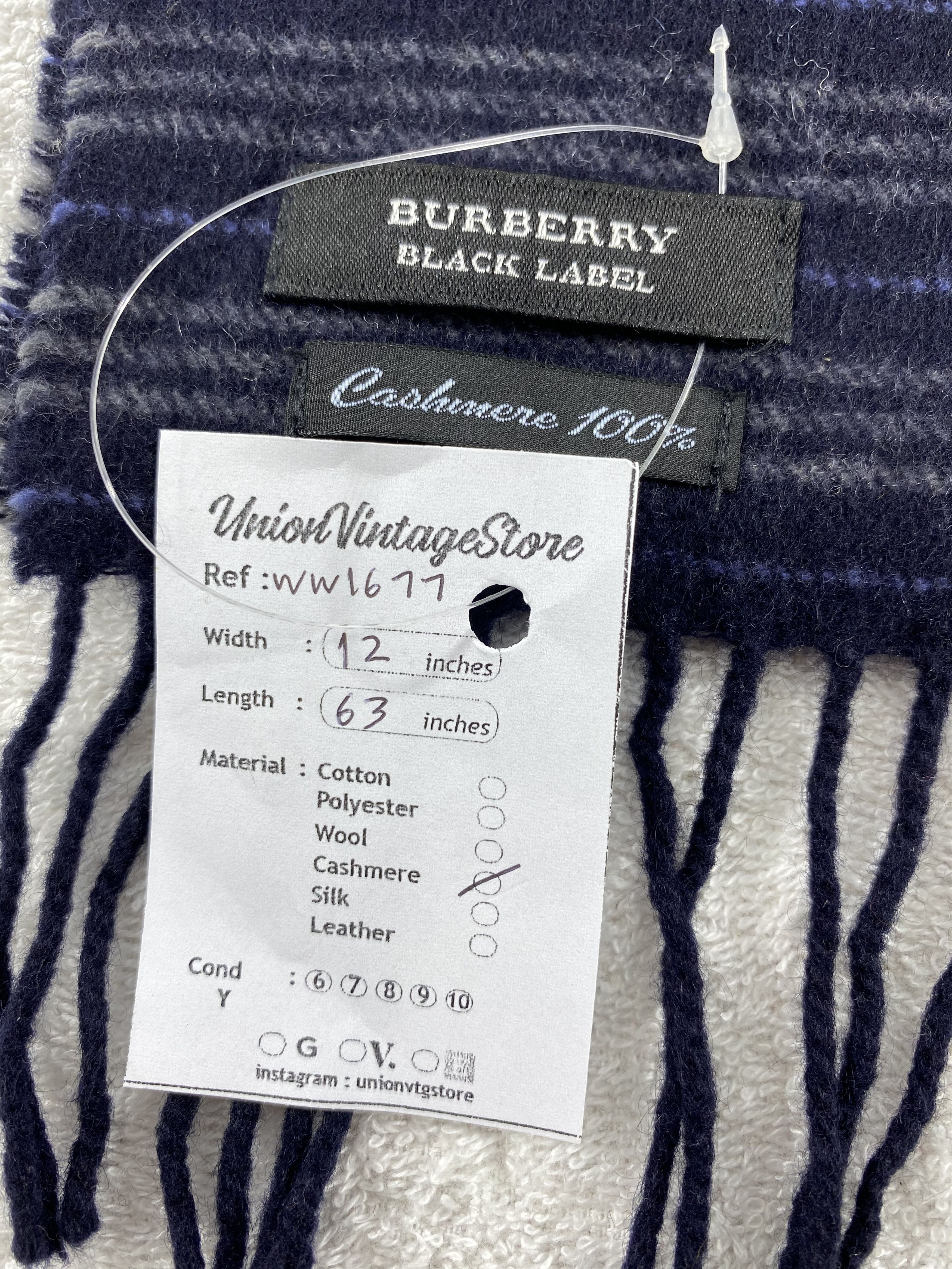 Burberry × Vintage Burberry Scarf / Muffler / Neckwear - WW1677 Size ONE SIZE - 5 Thumbnail