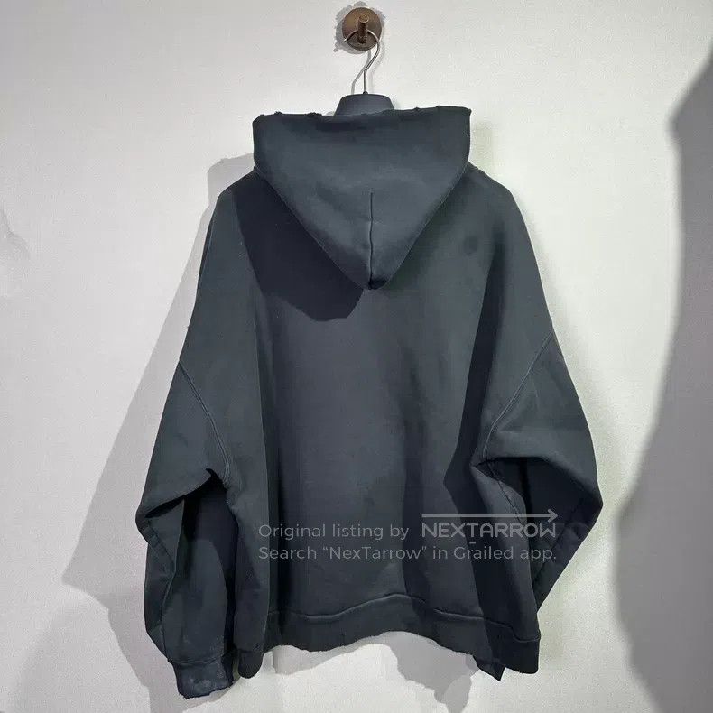 Balenciaga Balenciaga 3B Splashed Aged Hoodie Size US M / EU 48-50 / 2 - 2 Thumbnail