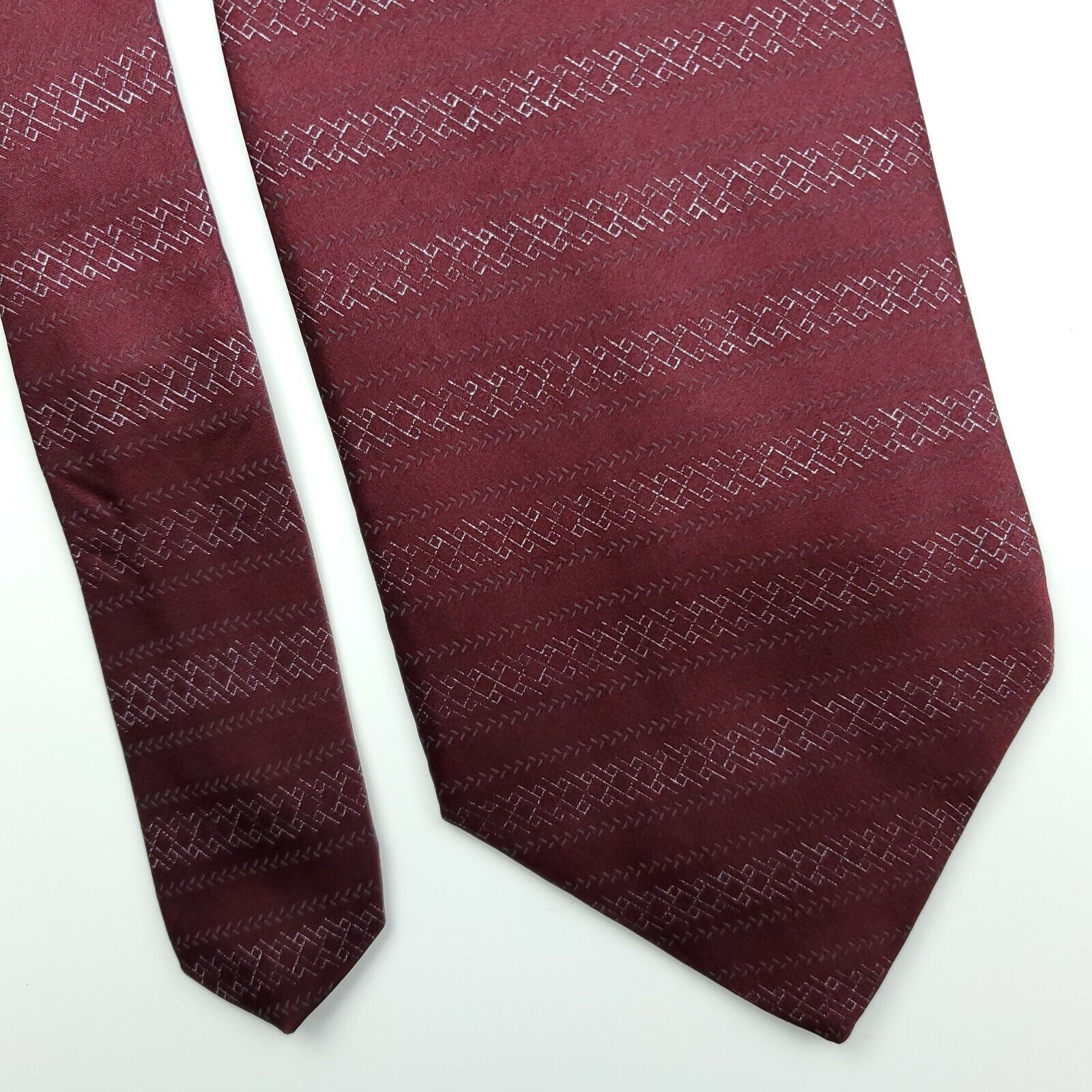 Savile Row Savile Row Red Silk Tie Italy USA Short Size ONE SIZE - 1 Thumbnail