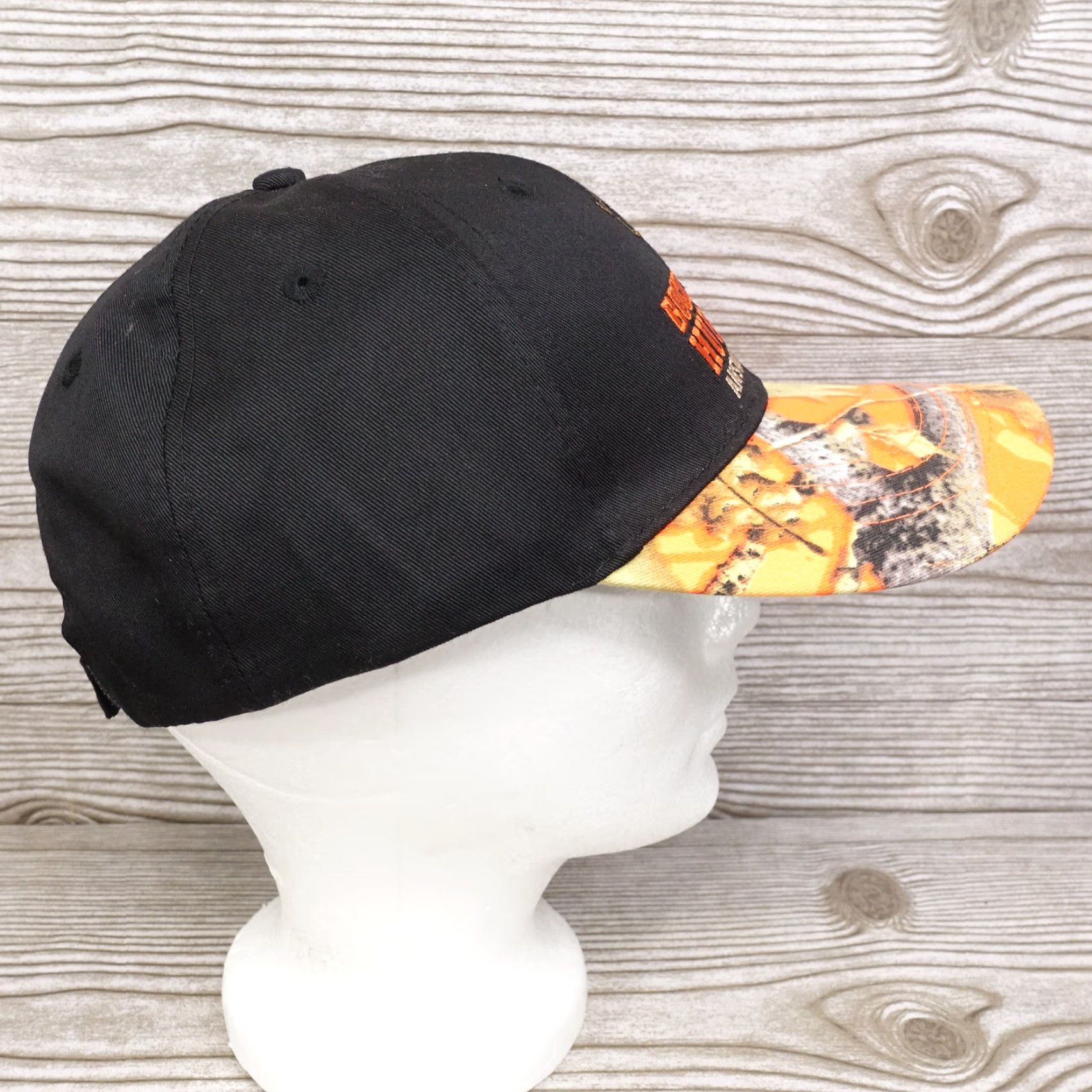 Vintage VINTAGE BUCK HUNTERS BASEBALL HAT CAP Black Camo Adjustable Adult One Size Camouflage Men Womens Boys Girls Size ONE SIZE - 5 Thumbnail