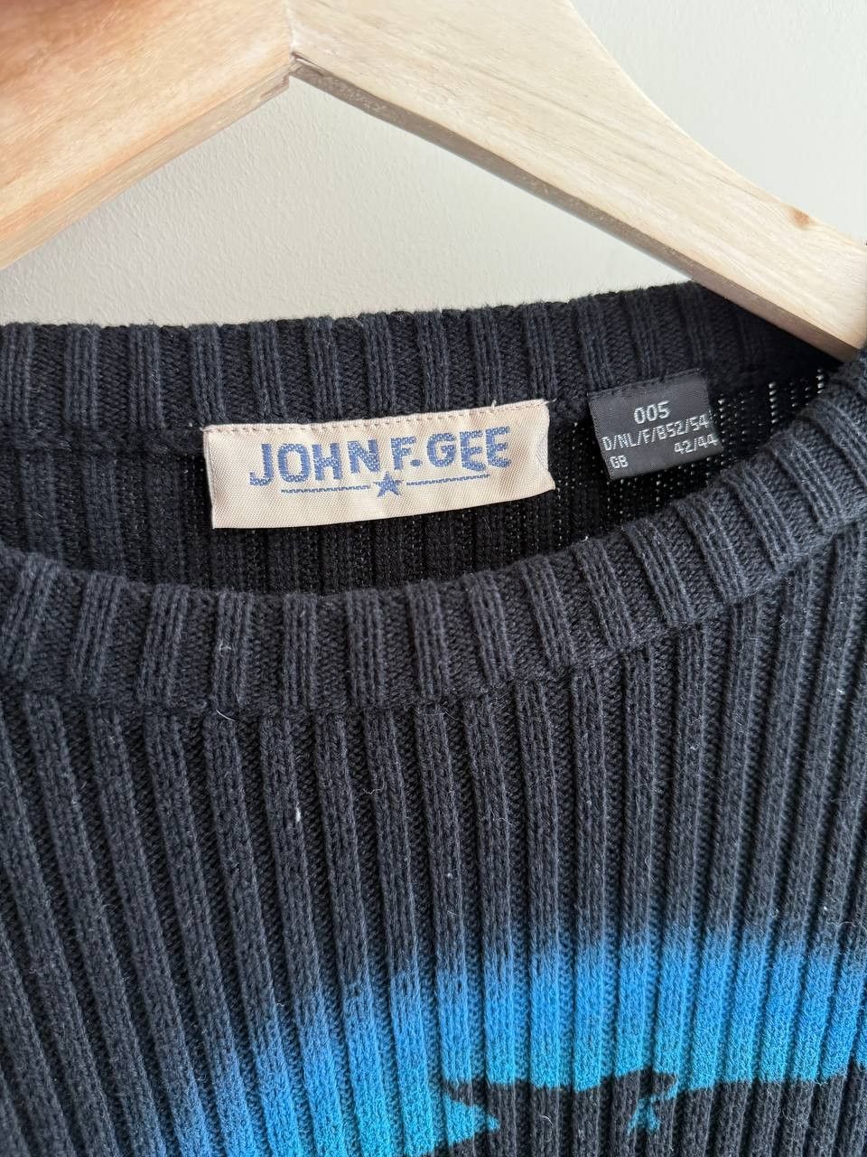 Japanese Brand John FGEE Vintage Avant Garde Dragon Y2K Tribal Knit Sweater Size US L / EU 52-54 / 3 - 6 Thumbnail