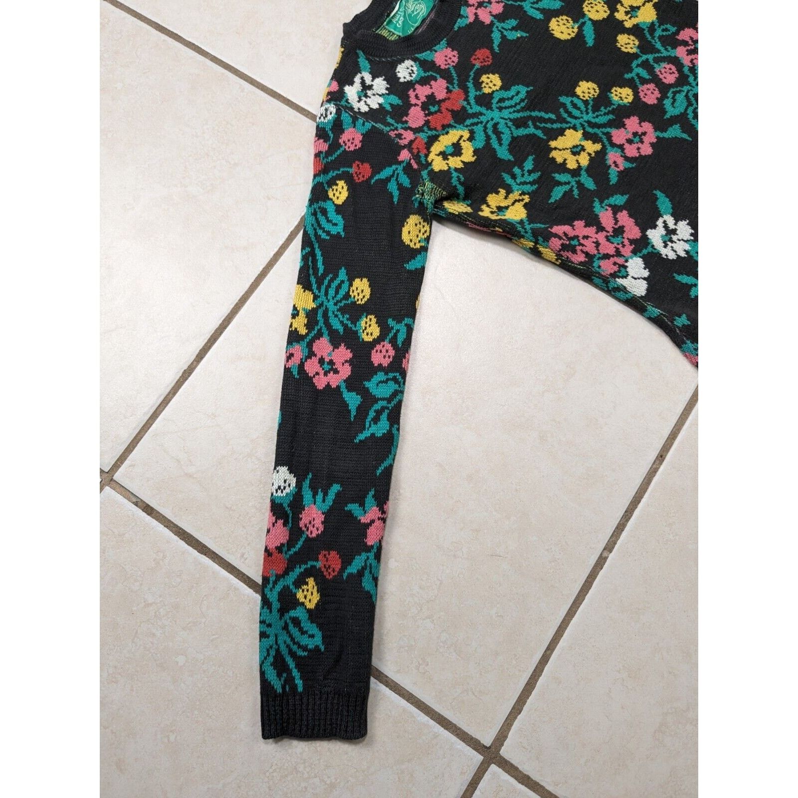 Betsey Johnson Betsey Johnson Alley Cat Sweater Dress Long Sleeve Floral Size M / US 6-8 / IT 42-44 - 3 Thumbnail