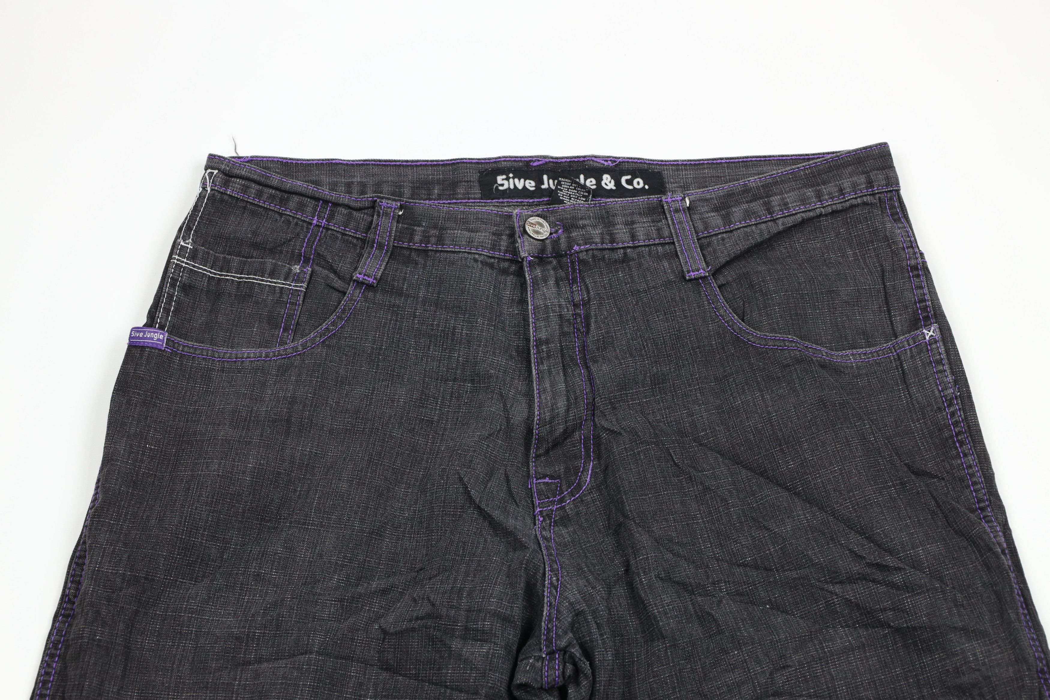 Vintage Baggy Streetwear Pockets Wide Leg High Waist Straight Denim Trouser