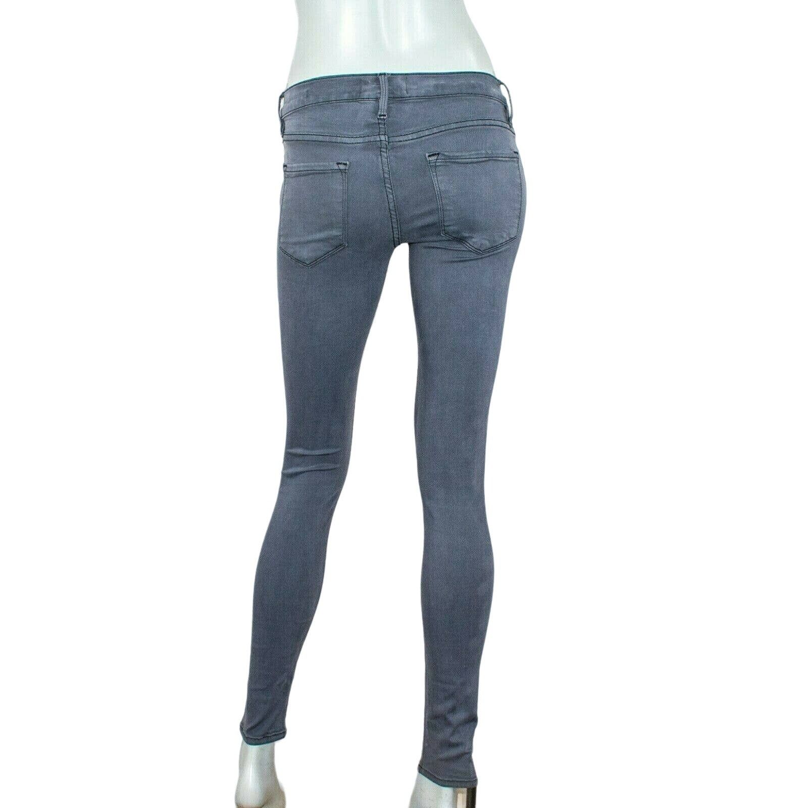 Frame FRAME Denim Le Skinny de Jeanne Jeans in Gray Squid ink Size 24" / US 00 / IT 34 - 4 Thumbnail