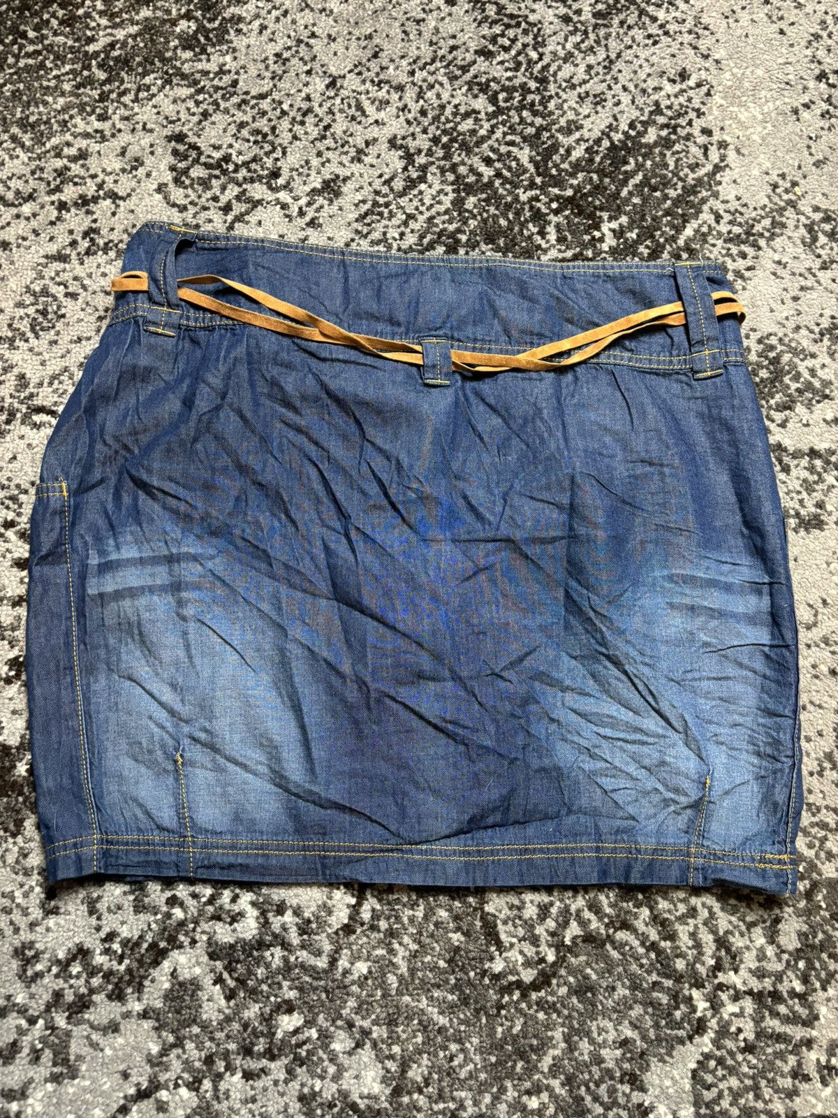 Japanese Brand × Vintage Vintage Y2K Inside women baggy denim mini skirt Size 34" / US 12 / IT 48 - 8 Thumbnail