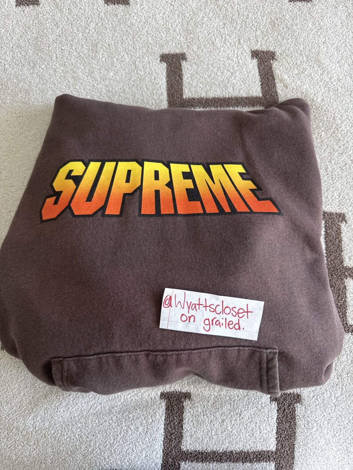 Supreme Supreme SS24 Gradient Hooded Sweatshirt Brown Size US M / EU 48-50 / 2 - 3 Thumbnail
