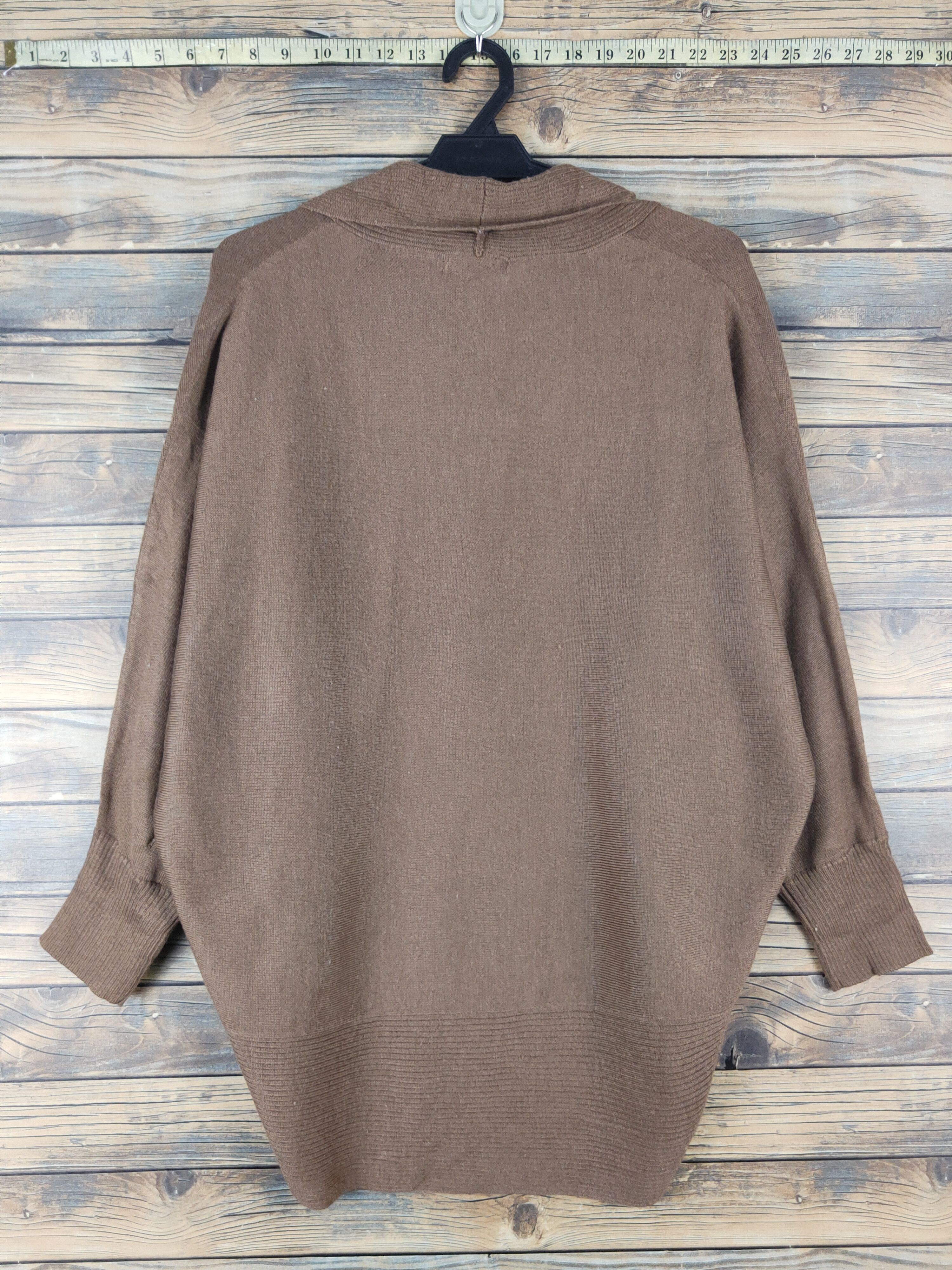 Homespun Knitwear × Japanese Brand Kate Ecru Brown Knitwear Cardigan #W1506 Size L / US 10 / IT 46 - 8 Thumbnail