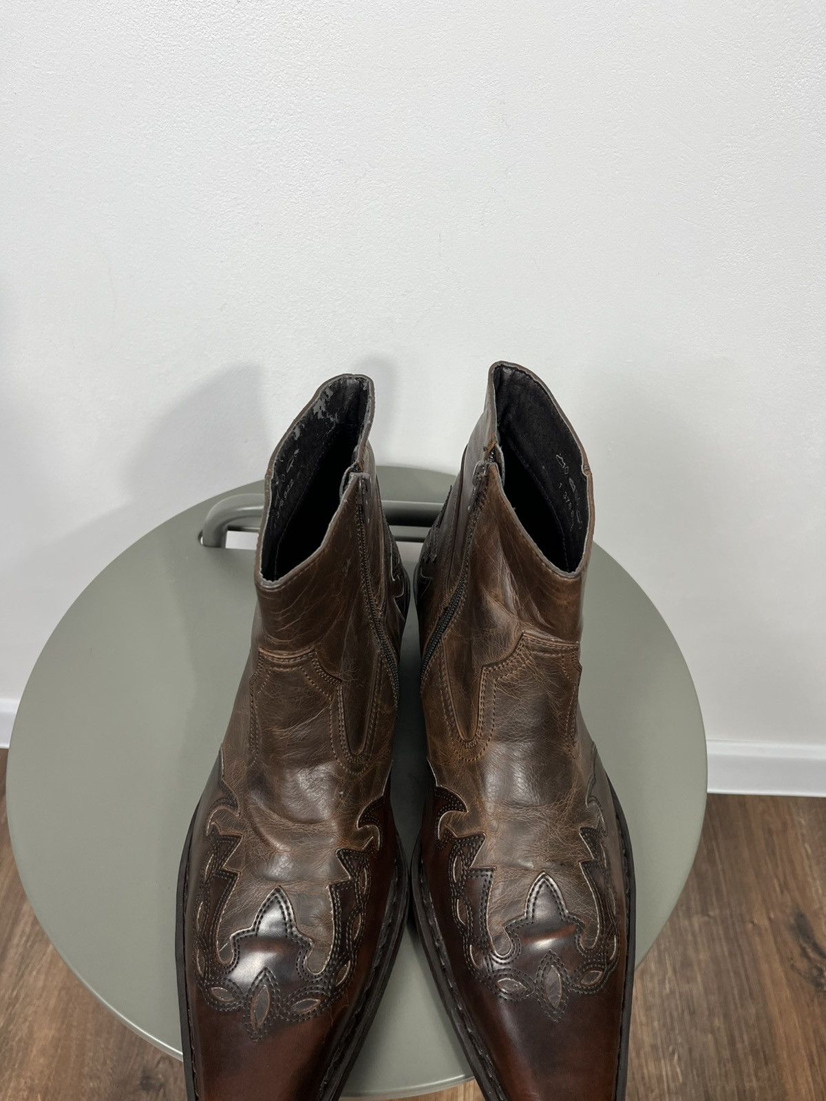 Other Vintage Western Faux Leather Ankle Boots Brown EU 42 Size US 9 / EU 42 - 11 Thumbnail