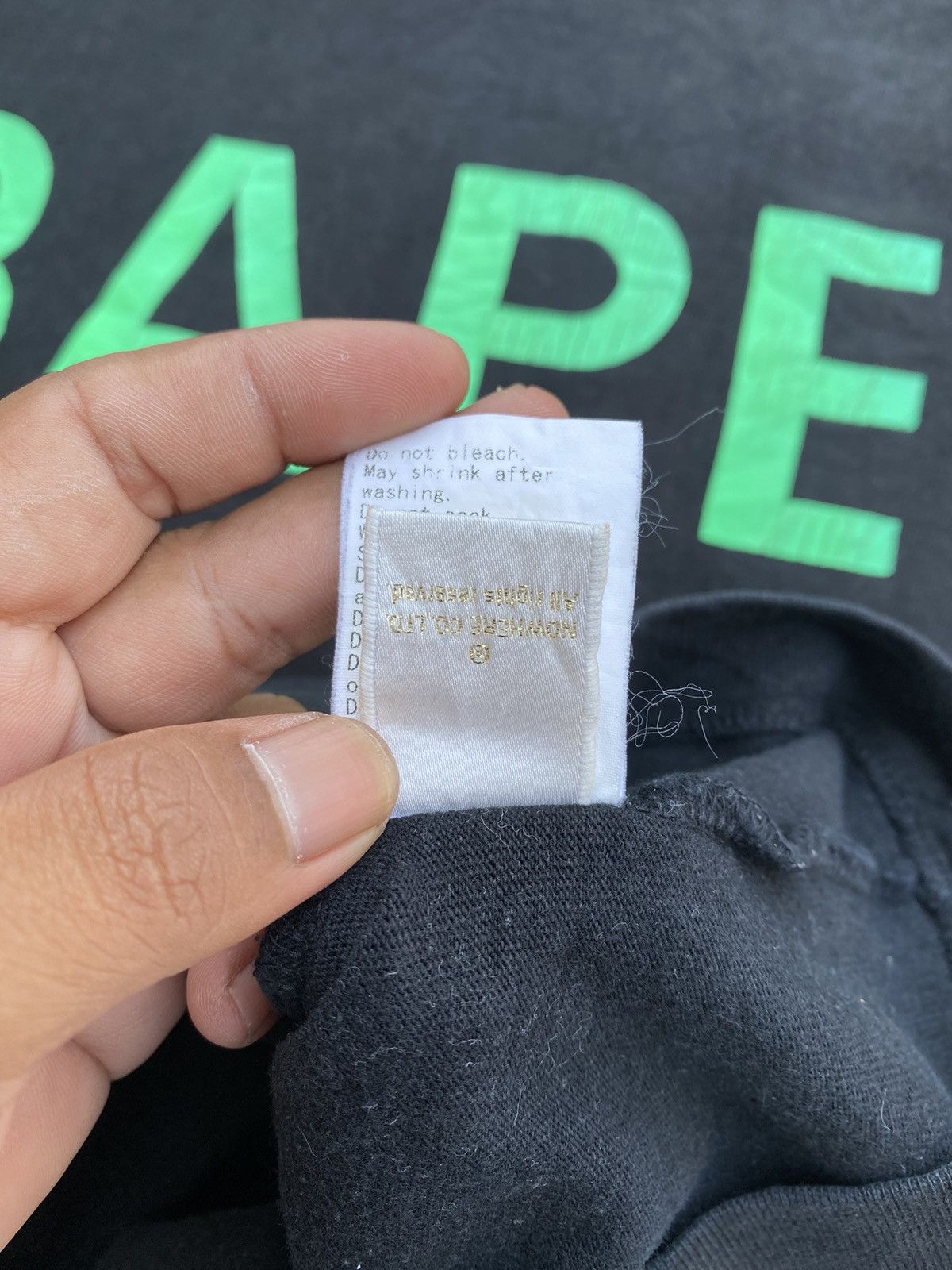 Bape Rare BAPE Spellout Tshirt Size US L / EU 52-54 / 3 - 15 Thumbnail