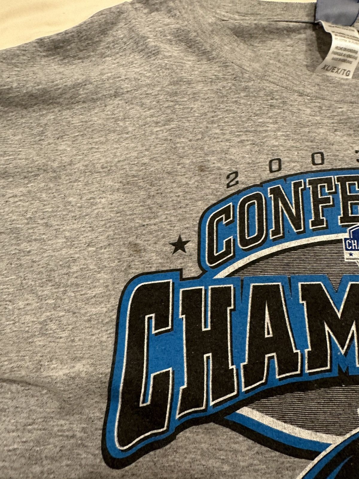 Reebok VINTAGE Carolina Panthers 2003 NFC Conf shirt Size US XL / EU 56 / 4 - 3 Thumbnail